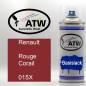 Preview: Renault, Rouge Corail, 015X: 400ml Sprühdose, von ATW Autoteile West.